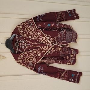 Johnny Was Embroidered short Sweater